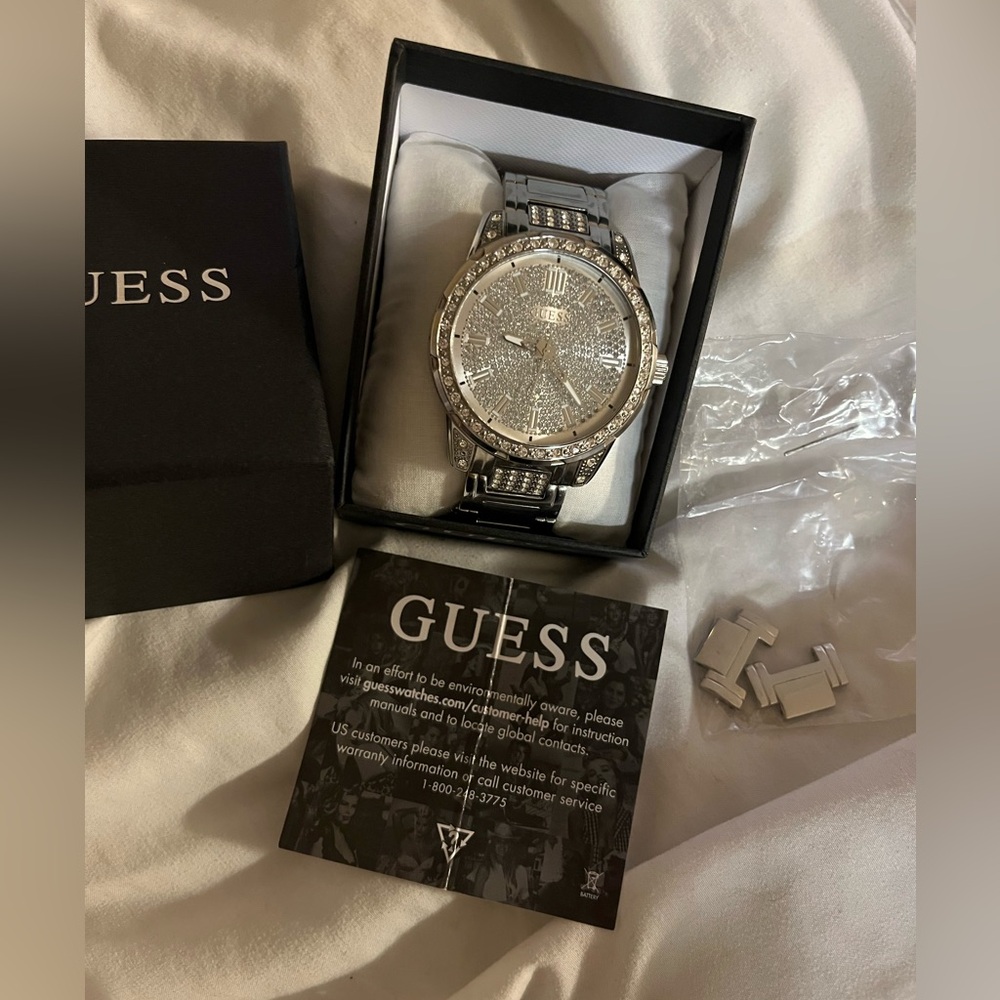 GUESS sliver watch (authentic)
